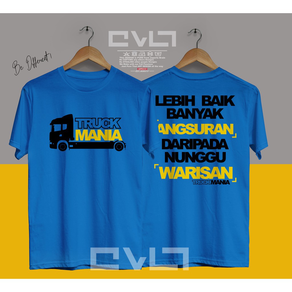 Cod Kaos Baju Truk Driver Muda Truck Mania Lebih Baik Banyak