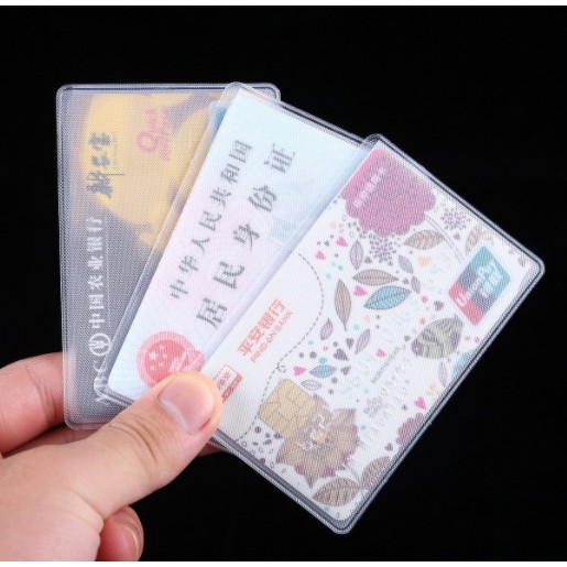 

Sarung Pelindung Cover Kartu Kredit ATM SIM KTP ID Card Plastik