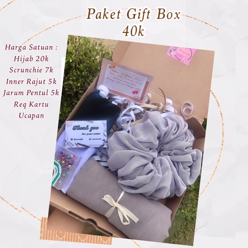 PAKET GIFT BOX HIJAB