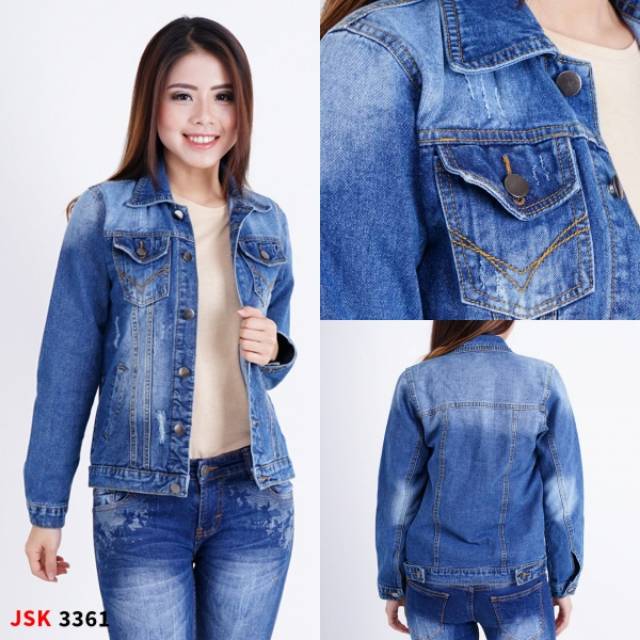 Jaket Jeans Wanita Denim Jeans JSK Jeans