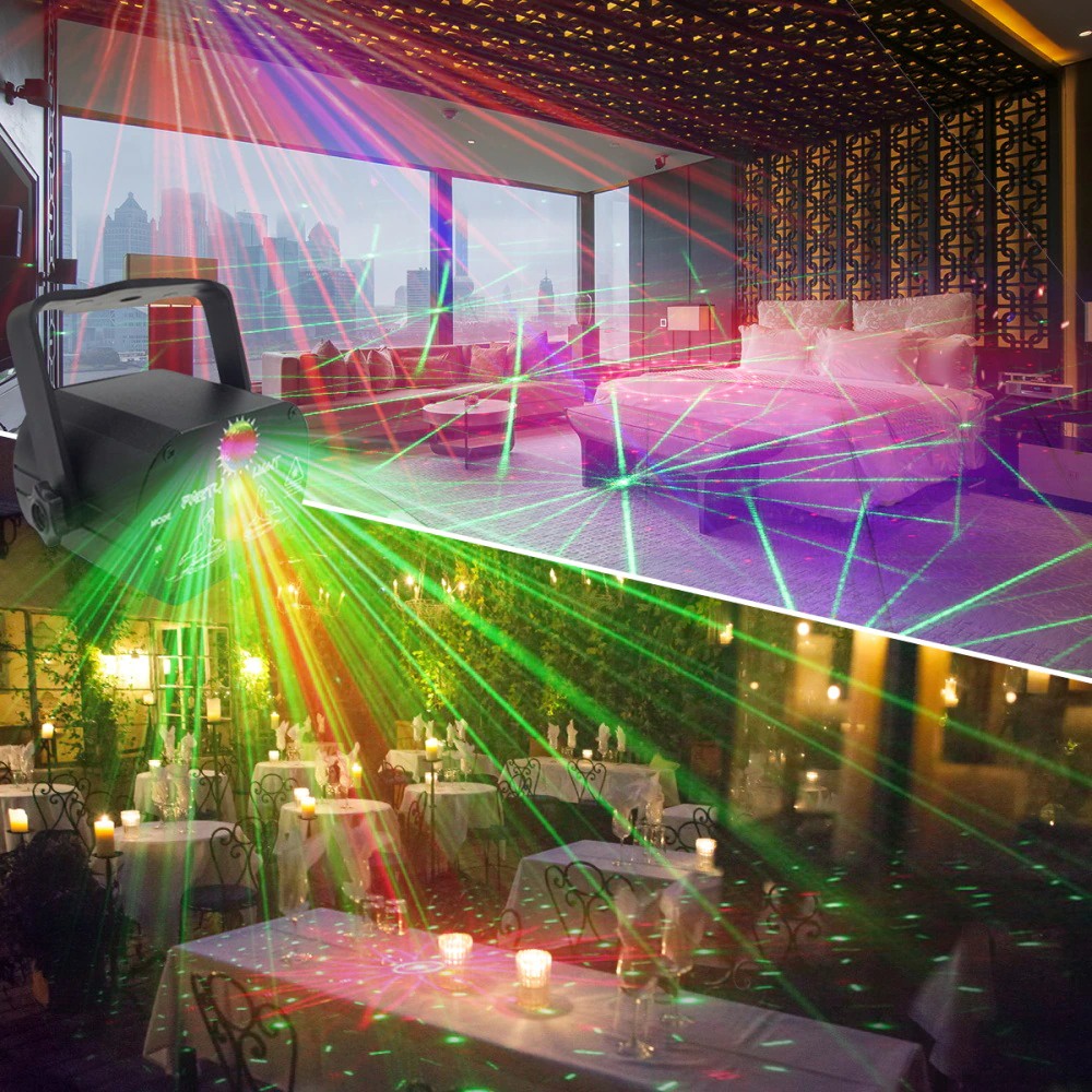 Proyektor Laser LED Lampu Disco DJ Party RGB Lights USB 8W - CH-M0001