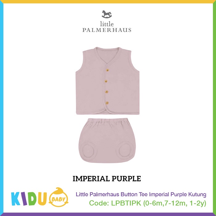 Little Palmerhaus Button Tee Baju Bayi Baju Anak Tangan Puntung Celana Pendek Kidu Baby