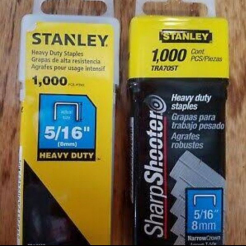 

isi staples 5/16" -- 8mm Stanley TRA705T heavy duty staples 1000pc Stanley