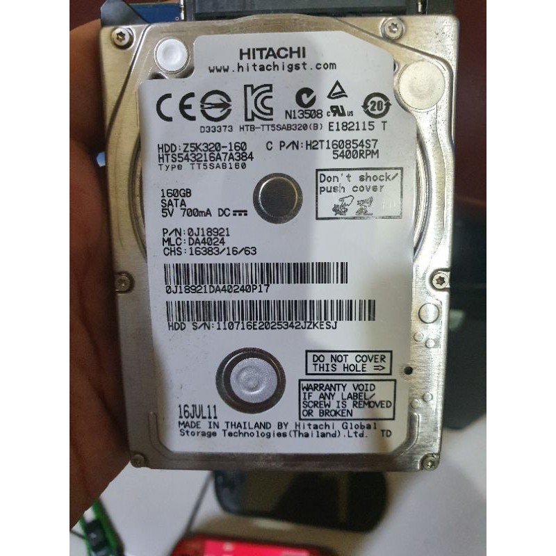 HARDISK SATA 160GB TOSHIBA