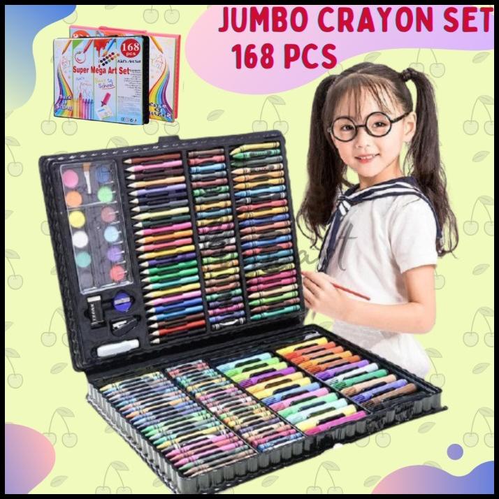 

Heaven | Kids Heaven - Crayon Set Jumbo 168 Pcs / Coloring Colouring Set