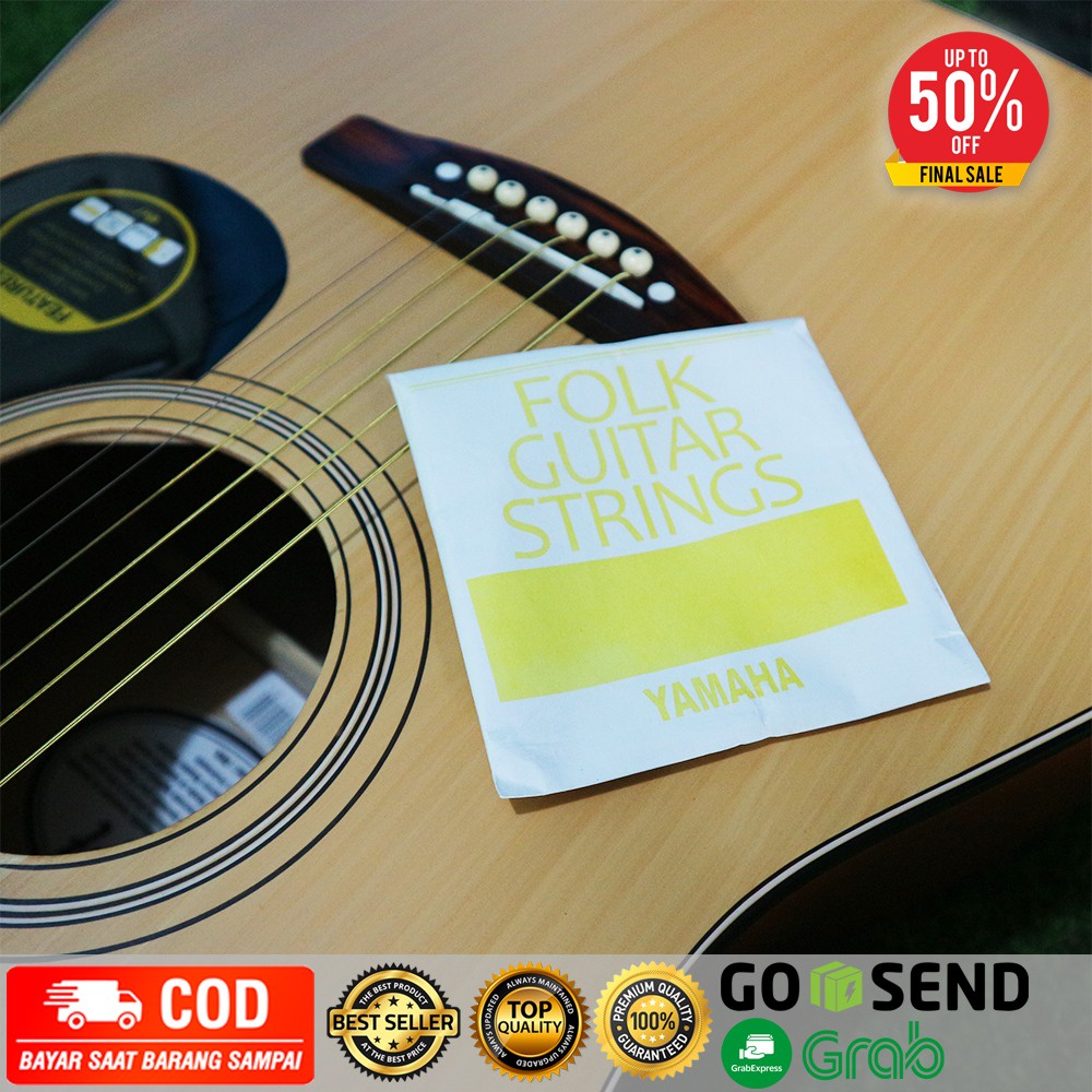 Senar Gitar Akustik Unpack Yamaha Folk String Ukuran 0.11 [1 set]