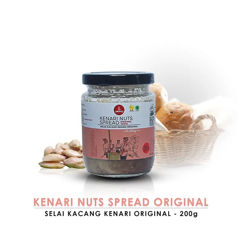

KENARI NUTS SPREAD ORIGINAL (SELAI KACANG KENARI ORIGINAL) 200 GR TIMURASA