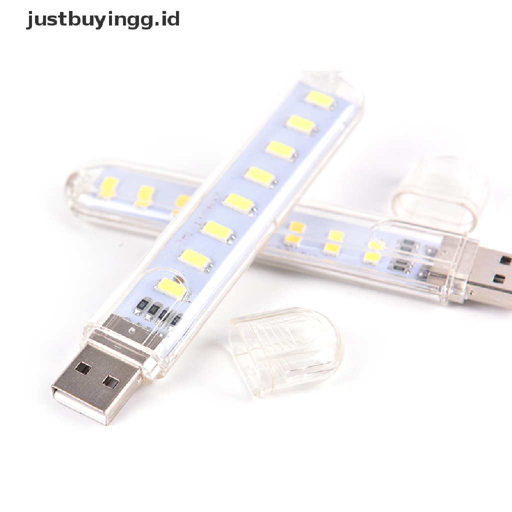 (Justbuyingg.Id) Lampu Malam 8-led Mini Usb Portable Untuk Pc / Laptop