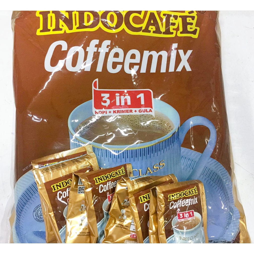 Kopi INDOCAFE Coffeemix 3 in 1 Kopi Krimer Gula | Per Renceng