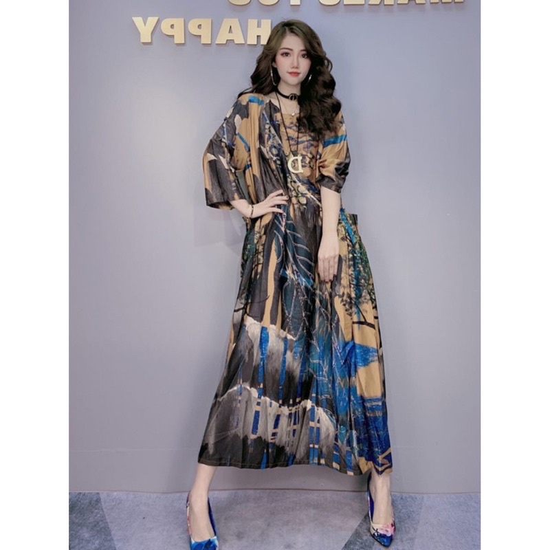 MAXI DRESS IMPORT WANITA ASIA KOREA JEPANG ORIGINAL ZE8