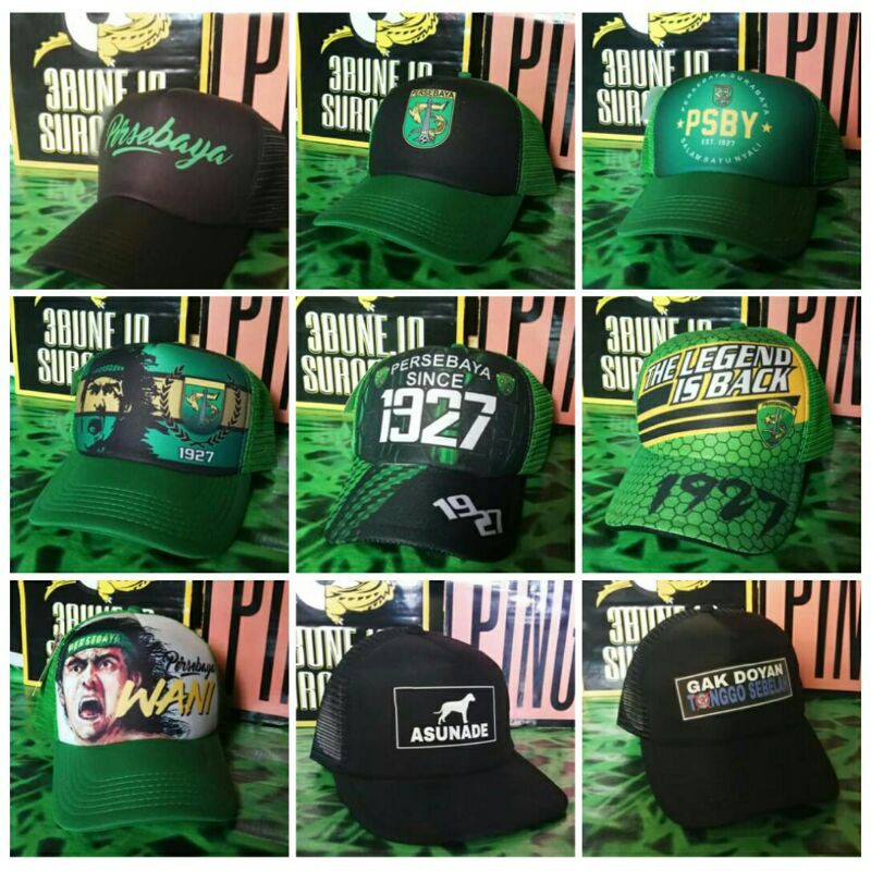 TOPI BASEBALL TOPI PERSEBAYA TOPI JARING