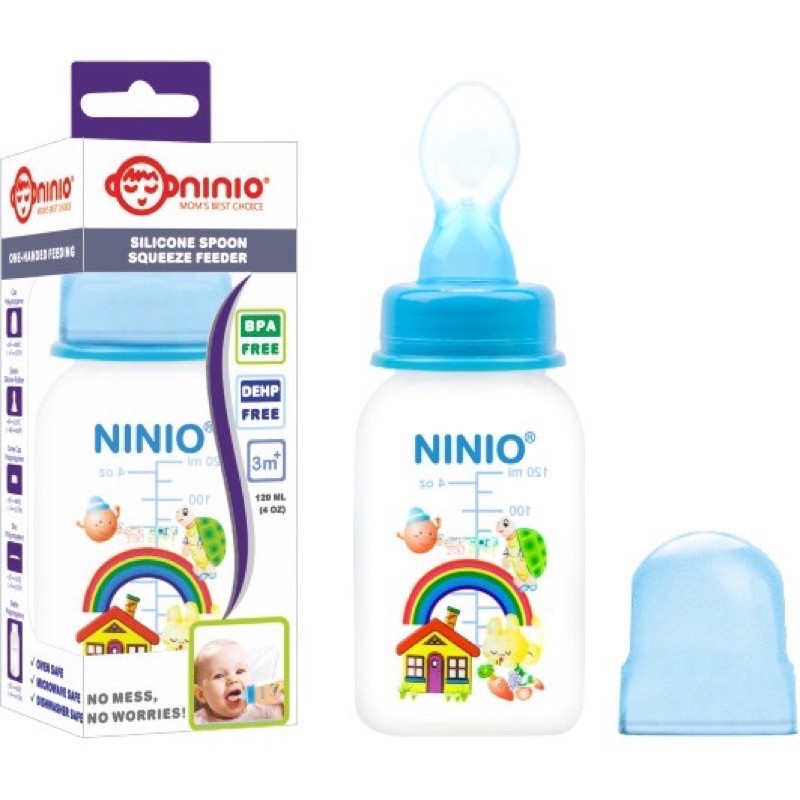 NINIO botol sendok spoon 120ml BSS205 squeeze