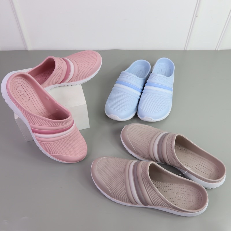 ( ATT NSWL 491 ) SEPATU SANDAL KARET SLIP ON SEPATU CEWEK ANTI AIR EMPUK TIDAK SAKIT