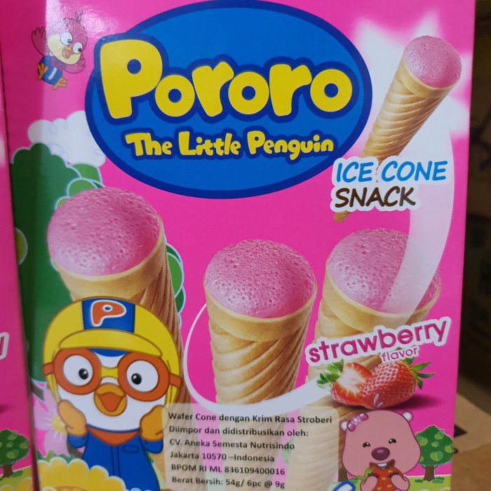 

504Oekh Pororo Ice Cone Snack Strawberry 6J4727iyfi