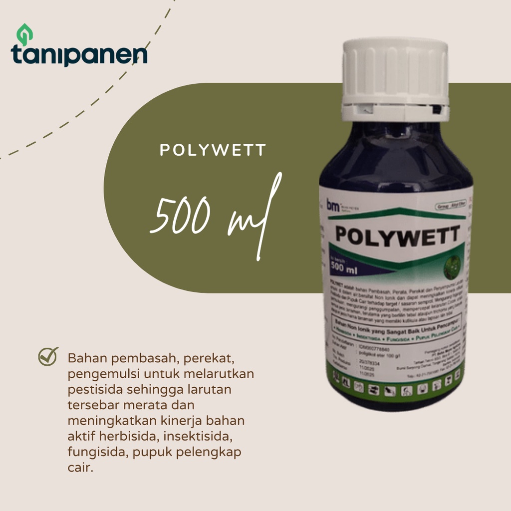 PEREKAT DAN PERATA PESTISIDA POLYWETT (500 ML)