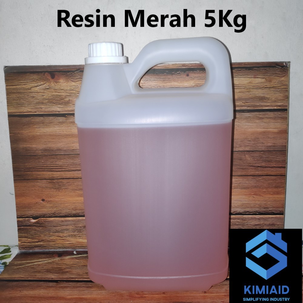 Resin Merah 5Kg - Kerajinan Tangan - Resin Polyester Merah - Resin Unsaturated Polyester