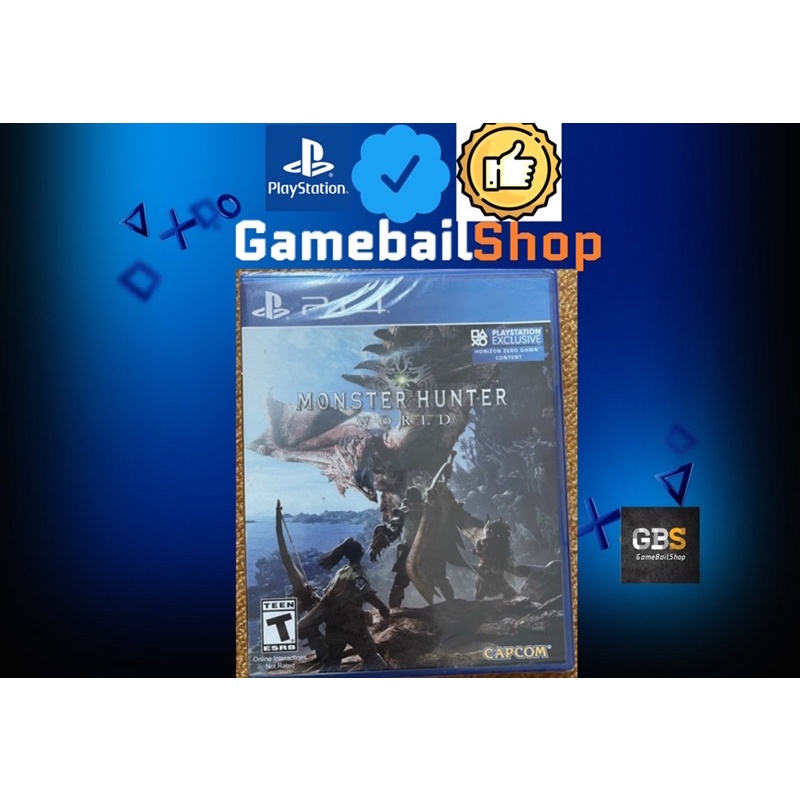 PS4 BD Game - Monster Hunter World MHW ( Reg 3 / English ) kaset Game BD PS4 FISIK