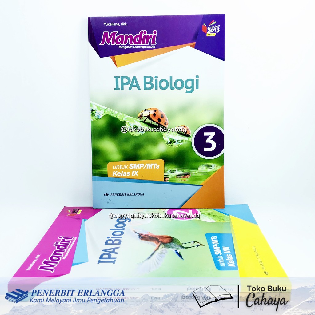 Buku Mandiri IPA Biologi SMP Kelas 7 8 9 Penerbit ERLANGGA k13n REVISI Original-IX / 9 k13n