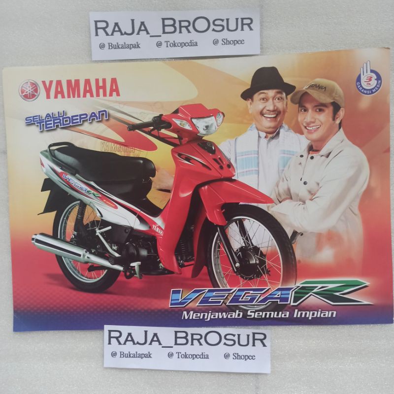Poster brosur katalog flyer Yamaha Vega R VegaR 2005