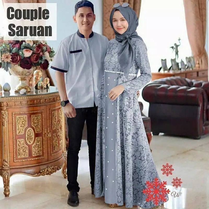 Baju Couple Kondangan Couple Saruan Baju Brukat BEST SELLER