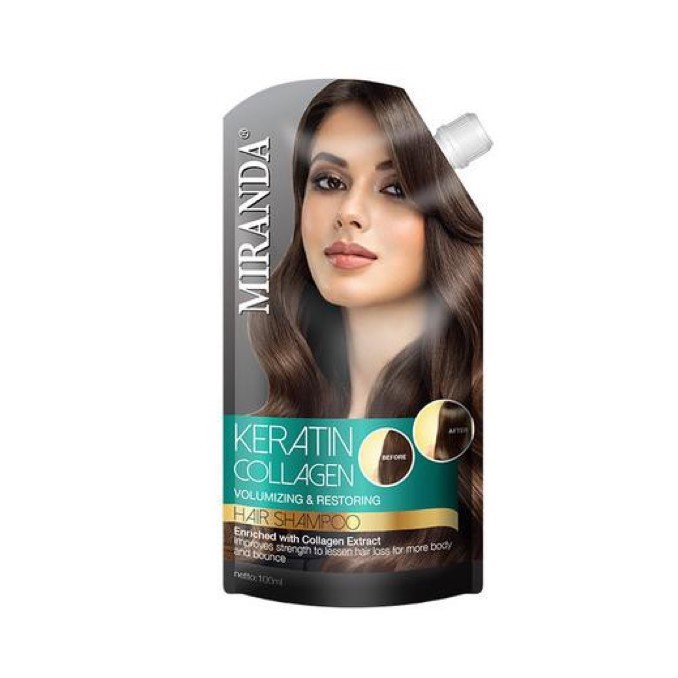 Miranda Keratin Collagen Hari Shampoo - Sachet 100 ml