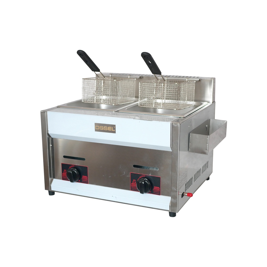 Gas Fryer OSSEL 2 Tangki PENGGORENGAN GAS DEEP FRYER LPG OSSEL