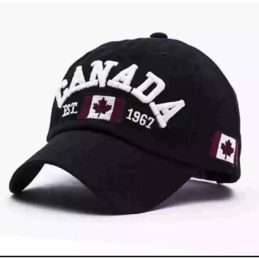 NEW TOPI baseball CANADA pria &amp; wanita import premium nyaman &amp; elegant model terbaru BISA BAYAR DI TEMPAT ( COD )