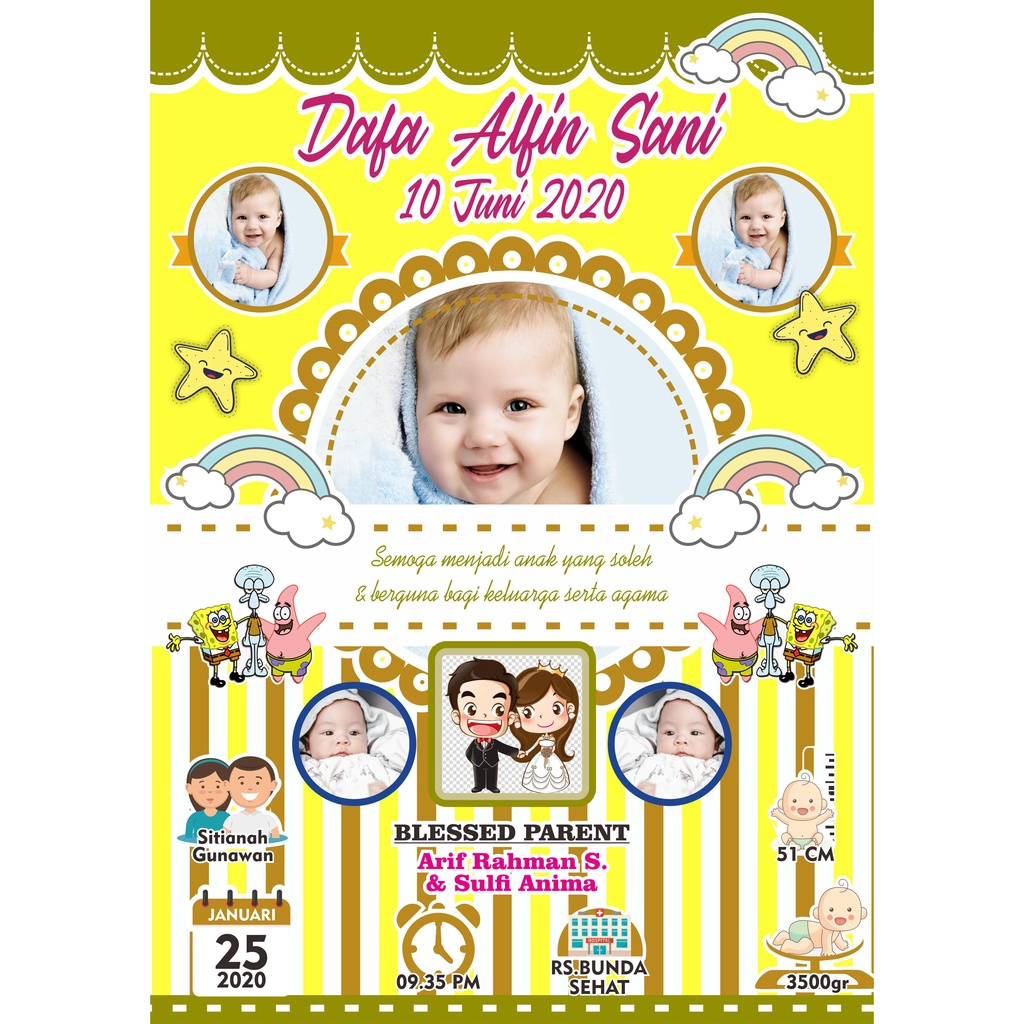 CETAK BIODATA BAYI UKURAN BESAR 17R/12Rs (48x32)cm-46