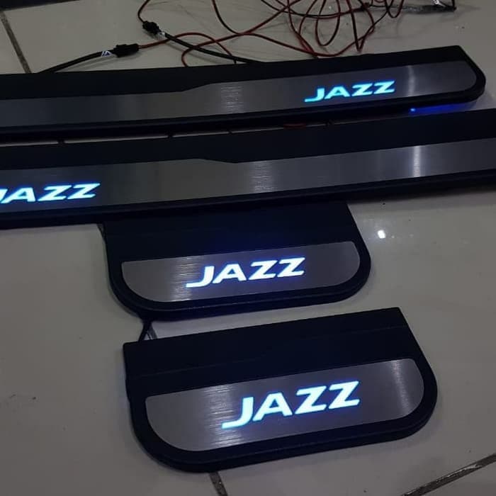 sill plate silplate injakan pintu samping LAMPU honda ALL NEW jazz 2014 sd 2022 2015 2016 2017 2018 2019 2020 2021 LED biru