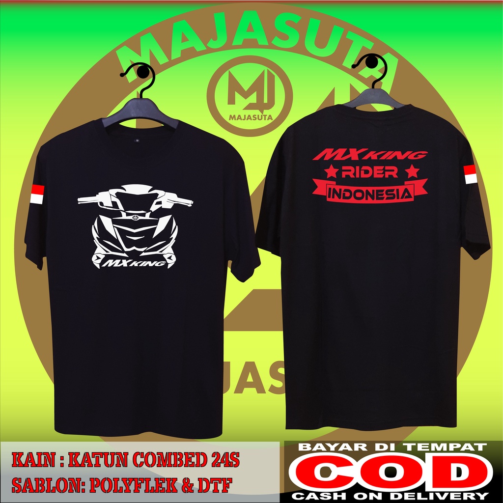KAOS YAMAHA MX KING RIDER AND CLUB INDONESIA KAOS MOTOR BISA COD COMBED 24S KAOS KOMUNITAS KAOS DIST