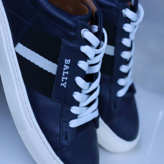 Bally shoes low navy original kondisi 9.5/10 size 41