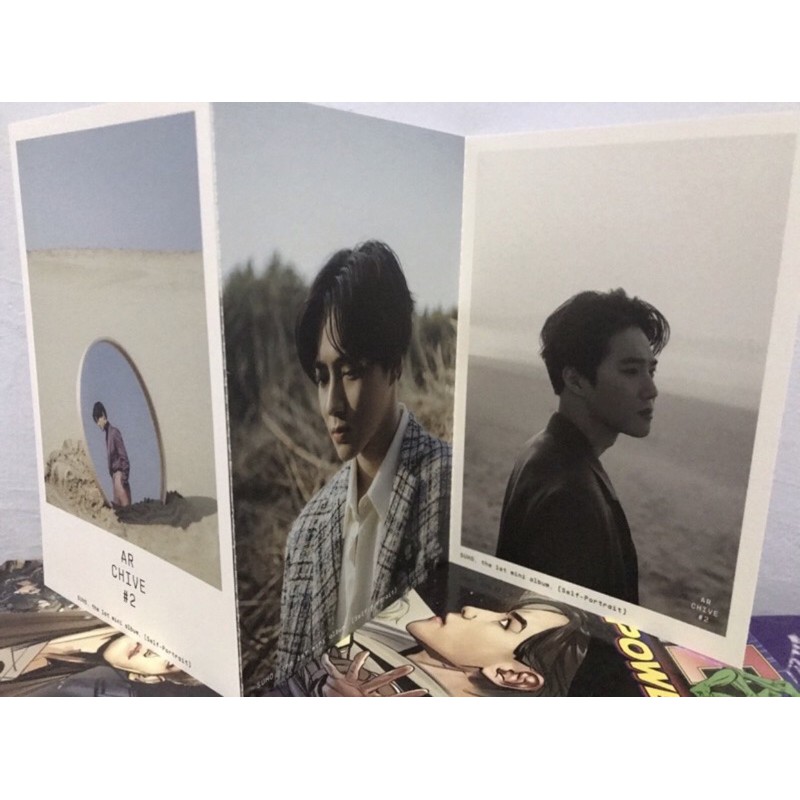 exo official postcard - exo folded poster