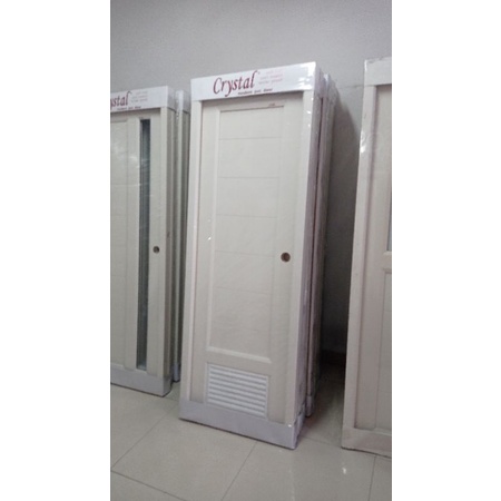 Pintu PVC Crystal Fullpanel jalusi custom