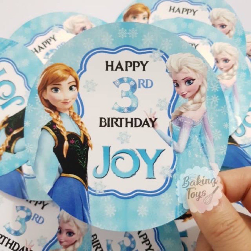 Frozen Elsa Ana Thanks Card Birthday / Kartu Ucapan Terima Kasih