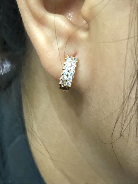 Anting permata //anting wanita //anting lapis emas//anting perhiasan fasion-3