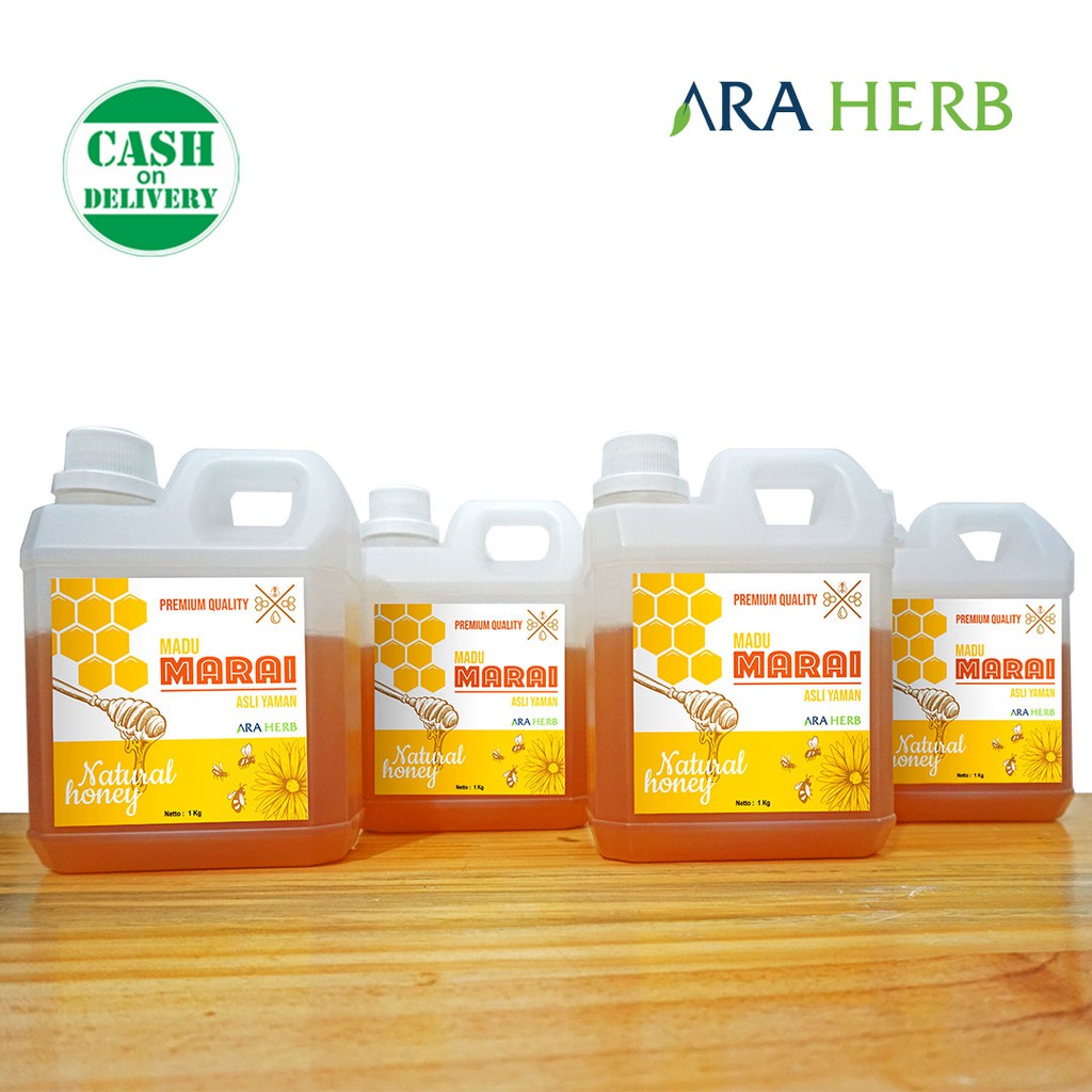 Madu Marai  Import Yaman Asli 1 kg / Madu Manis Madu Herbal ARA HERB