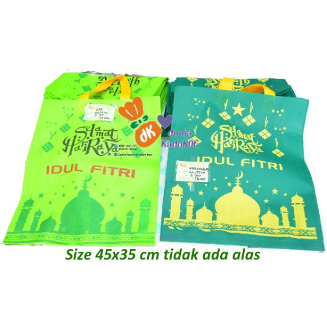 

Goody bag Lebaran/Tas tenteng kain/tas spubound tanpa alas