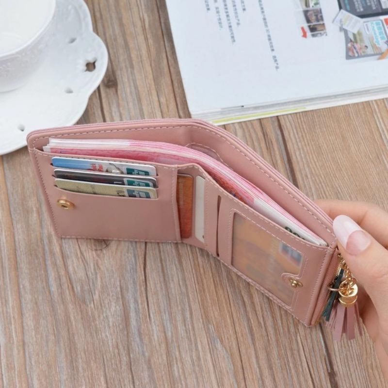 Dompet Lipat Mini Wanita ALEXA card holder slot uang dan coin lucu mewah DOMPET ALEKSA