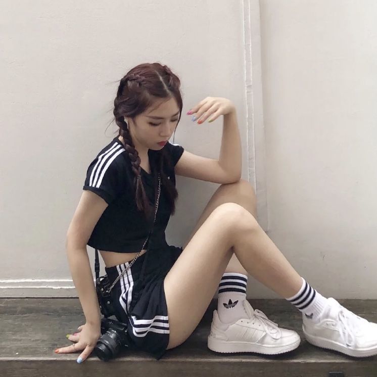 adidas crop set