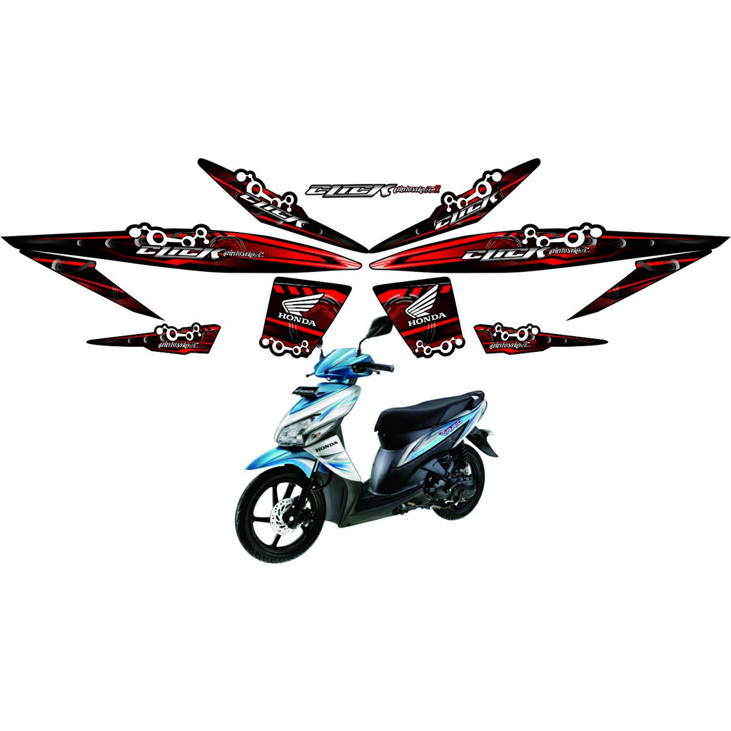 STICKER VARIASI BUAT MOTOR HONDA VARIO LAMA VARIO 110 OLD STRIPING