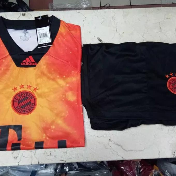 PR00M000 FULLSET STELAN JERSEY BOLA MUNCHEN EA SPORTS 4TH 2018/2019 GRADE ORI Murah