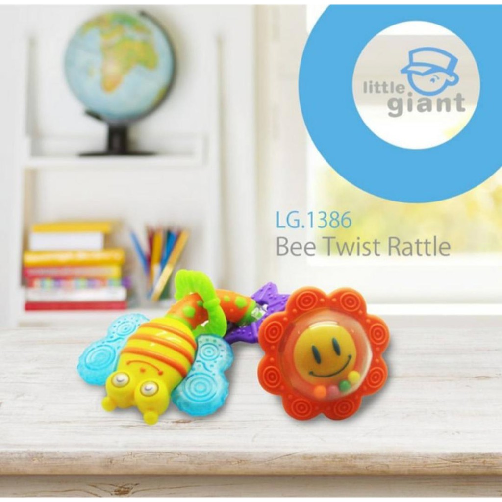 Little Giant LG 1386 Bee Twist Rattle Gigitan Mainan Bayi