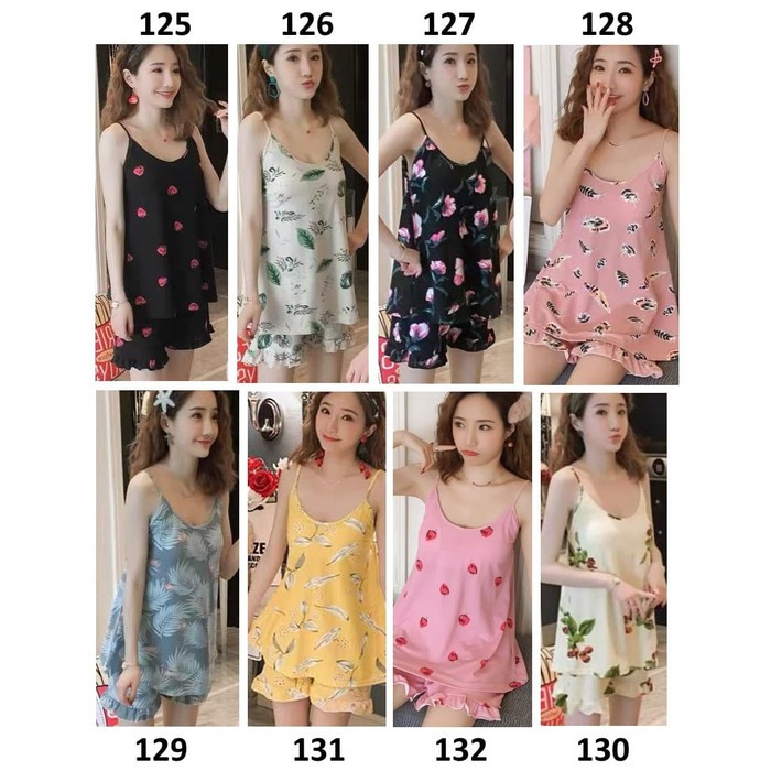 Murah Baju Tidur Wanita Baju Tidur Cewek Baju Tidur Perempuan Model Tanktop Shopee Indonesia