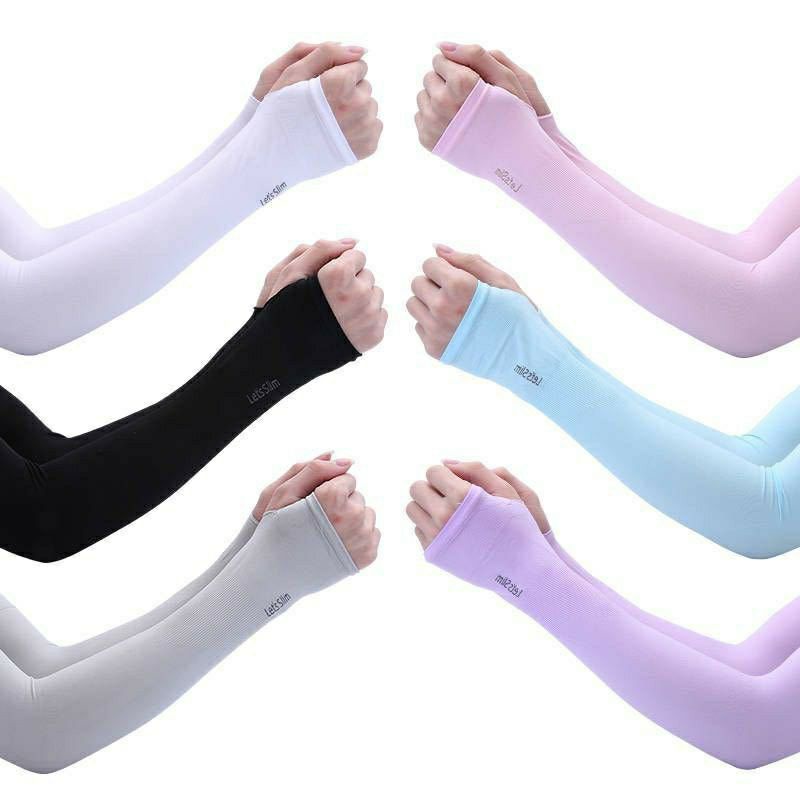 PROMO MANSET TANGAN HANDSOCK MANGSET PELINDUNG TANGAN LETS SLIM Anti UV LEMBUT DINGIN-5