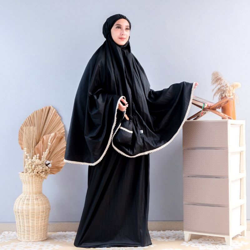 Mukena Parasut Travel kringkel Jumbo size bahan adem bisa untuk hantaran I Mukenah Premium Murah I M