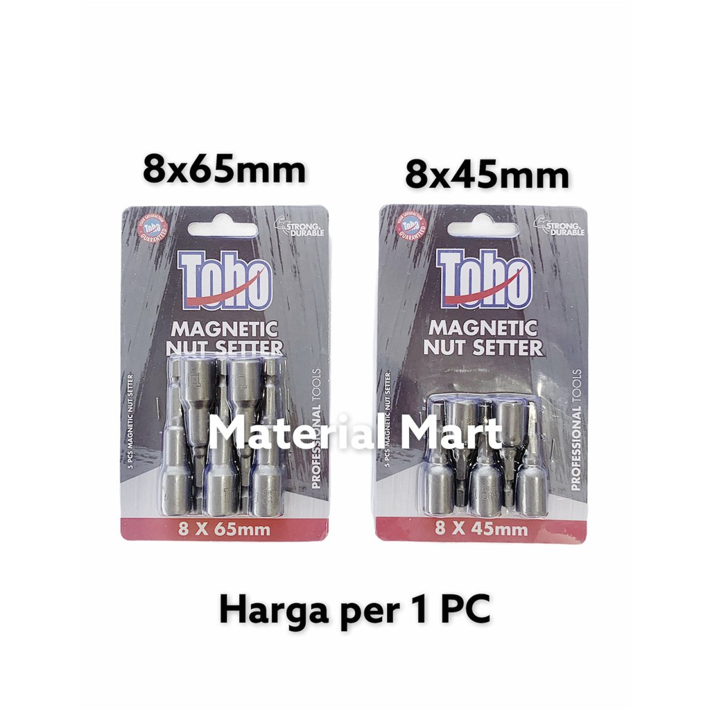 Per (1 PC) Mata Sok Roofing TOHO 8 x 45mm | Sock Roofing 8 x 65mm | Sok Magnetic | Material Mart