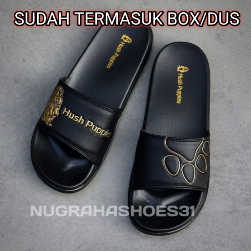 SANDAL SLOP _ SANDAL PLIP PLOP HUSH PUPPIES-HP gold Tapak