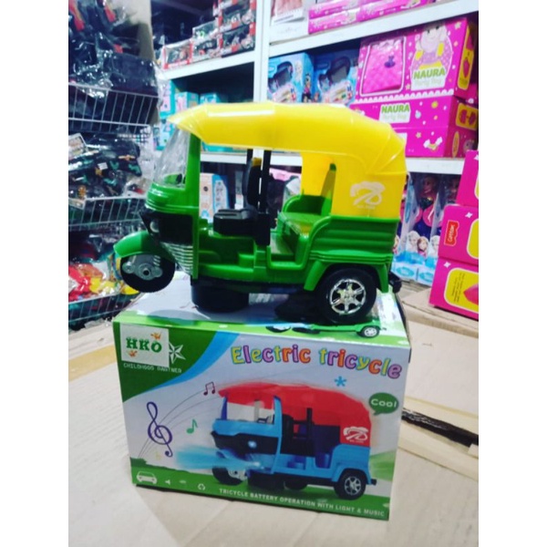 Mainan Anak Bajaj Baterai Terbaru Mainan Bajaj Bisa Jalan Lampu Musik Harga Murah