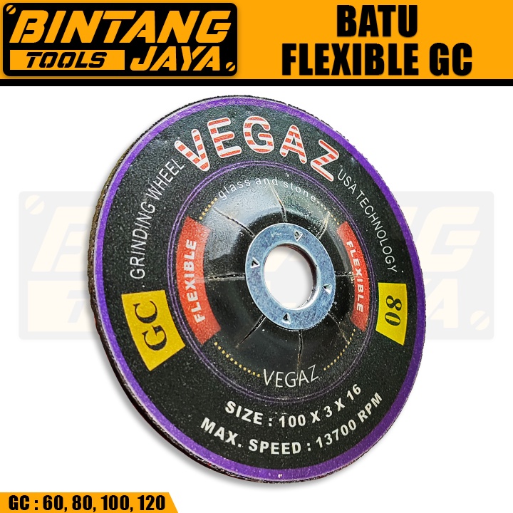 Batu Gerinda Poles Flexible Batu Gerinda Poles Kaca Flexible 4" GC