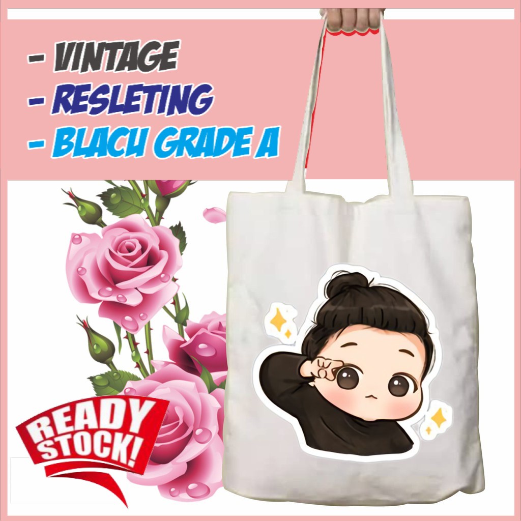 Ready Tote Bagbag Vintage Jookie Aesthetic Resleting Custom Tote Bag